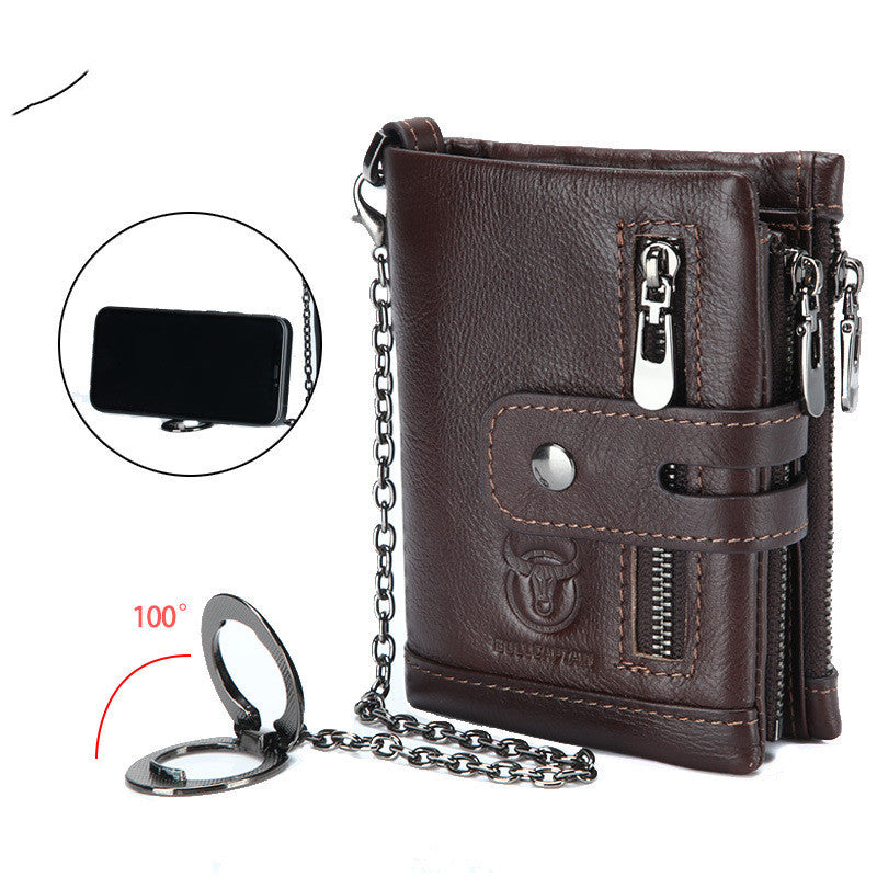 Leather Mobile Phone Holder Wallet on mode