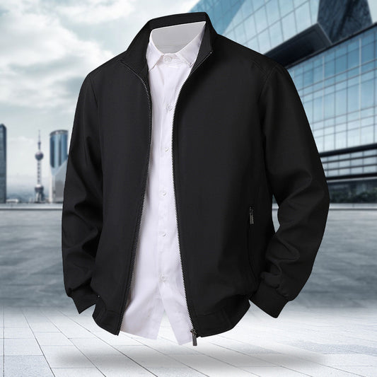 Plus Size Men's Spring Long Sleeve Jacket