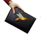 Bee Embroidered Men's Handheld Envelope hand angle